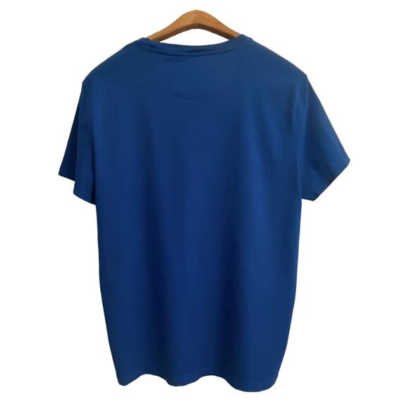 Calvin Klein Shirt Men’s Med Short Sleeve Liquid Touch Casual Crew Poseidon Blue - Picture 15 of 16